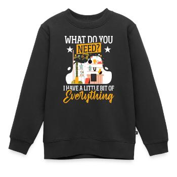 Vendeur d’antiquités d’objets de collection - Sweat Premium enfant bio - noir - Devant - AI Model Kid Female (0cm)