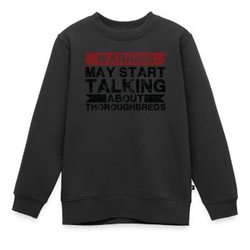 Apropos Vollblut - Kinder Premium Organic Sweatshirt - Schwarz - Vorne - AI Model Kid Female (0cm)