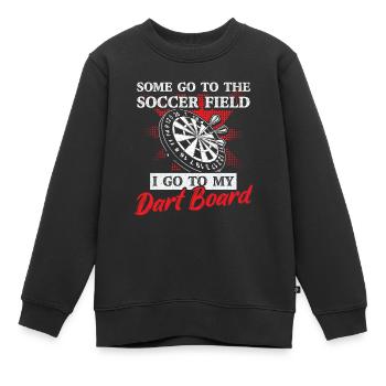 Jeu de fléchettes Jeu de fléchettes Joueur de fléchettes - Sweat Premium enfant bio - noir - Devant - AI Model Kid Female (0cm)