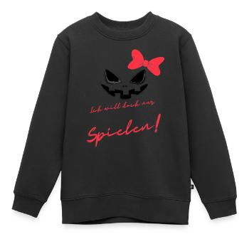 Monstre Halloween - Sweat Premium enfant bio - noir - Devant - AI Model Kid Female (0cm)