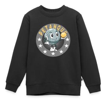 Petanque Petanque Geschenke für einen Petanque - Kinder Premium Organic Sweatshirt - Schwarz - Vorne - AI Model Kid Female (0cm)