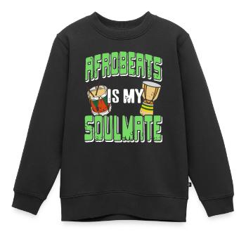 Afrobeats est mon âme sœur Retro Afrobeat Lover - Sweat Premium enfant bio - noir - Devant - AI Model Kid Female (0cm)