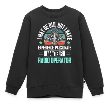 Amateur Spektrum Hobbyist Radio Analyzer - Kinder Premium Organic Sweatshirt - Schwarz - Vorne - AI Model Kid Female (0cm)