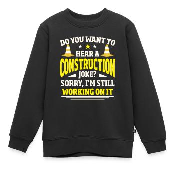 Zimmerei Schreiner Arbeiter - Kinder Premium Organic Sweatshirt - Schwarz - Vorne - AI Model Kid Female (0cm)