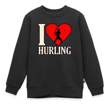 Ich Liebe Schleudern - Kinder Premium Organic Sweatshirt - Schwarz - Vorne - AI Model Kid Female (0cm)