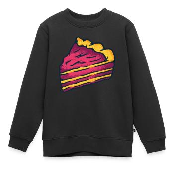 Piece of cake - Kids Premium Organic Sweatshirt - black - Front - AI Model Kid Female (0cm)