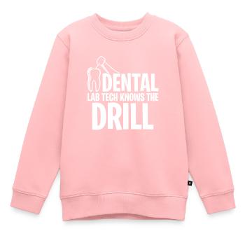 Technicien de laboratoire dentaire Technicien dentaire - Sweat Premium enfant bio - rose - Devant - AI Model Kid Female (0cm)