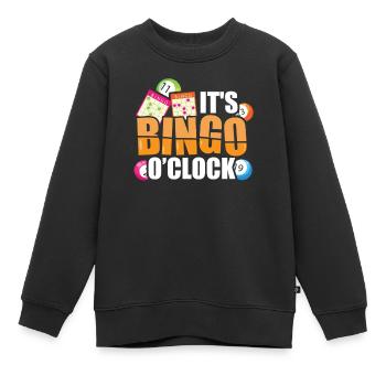 Bingo Caller Es ist Bingo O Clock Lustiges Bingo - Kinder Premium Organic Sweatshirt - Schwarz - Vorne - AI Model Kid Female (0cm)