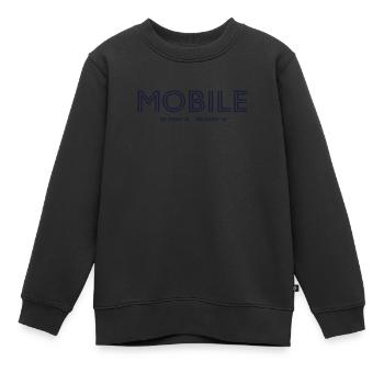 USA Stadt Koordinaten - Mobile - Kinder Premium Organic Sweatshirt - Schwarz - Vorne - AI Model Kid Female (0cm)