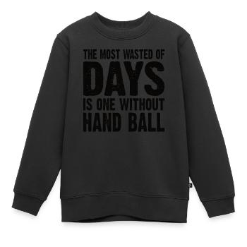 Handball Dreher Handballspieler Handballverein - Kinder Premium Organic Sweatshirt - Schwarz - Vorne - AI Model Kid Female (0cm)