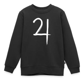 Jupiter Astrologie Symbol - Kinder Premium Organic Sweatshirt - Schwarz - Vorne - AI Model Kid Female (0cm)