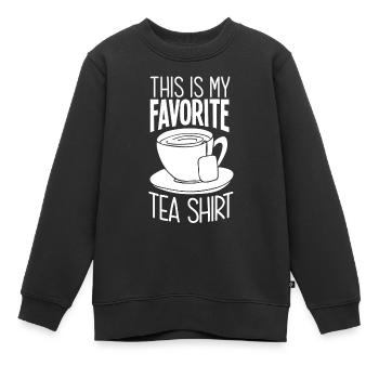 Tee Shirt - Kinder Premium Organic Sweatshirt - Schwarz - Vorne - AI Model Kid Female (0cm)