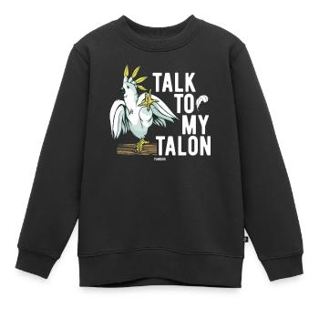 Jardin zoologique Cockatoo Oiseau - Sweat Premium enfant bio - noir - Devant - AI Model Kid Female (0cm)
