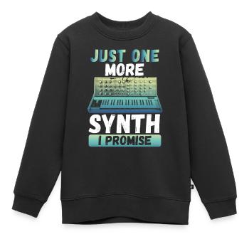 Nur Noch Ein Synthesizer - Kinder Premium Organic Sweatshirt - Schwarz - Vorne - AI Model Kid Female (0cm)