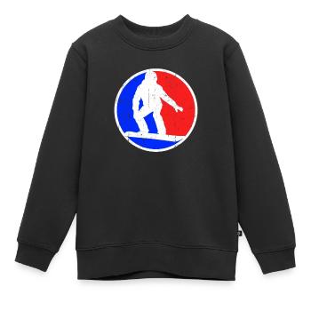 Snowboarding Logo - Kinder Premium Organic Sweatshirt - Schwarz - Vorne - AI Model Kid Female (0cm)