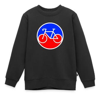 Fahrrad Logo - Kinder Premium Organic Sweatshirt - Schwarz - Vorne - AI Model Kid Female (0cm)