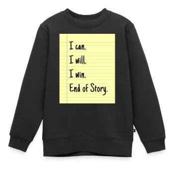 Coquette esthétique downtown girl - Sweat Premium enfant bio - noir - Devant - AI Model Kid Female (0cm)