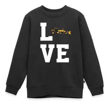 Liebe Grader - Kinder Premium Organic Sweatshirt - Schwarz - Vorne - AI Model Kid Female (0cm)
