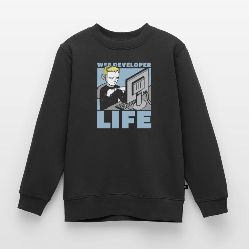 Web Entwickler Webdeveloper Web-Entwickler Kinder Premium Organic Sweatshirt