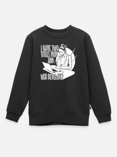 Développeur Web Développeur Web Développeur Web - Sweat Premium enfant bio - noir