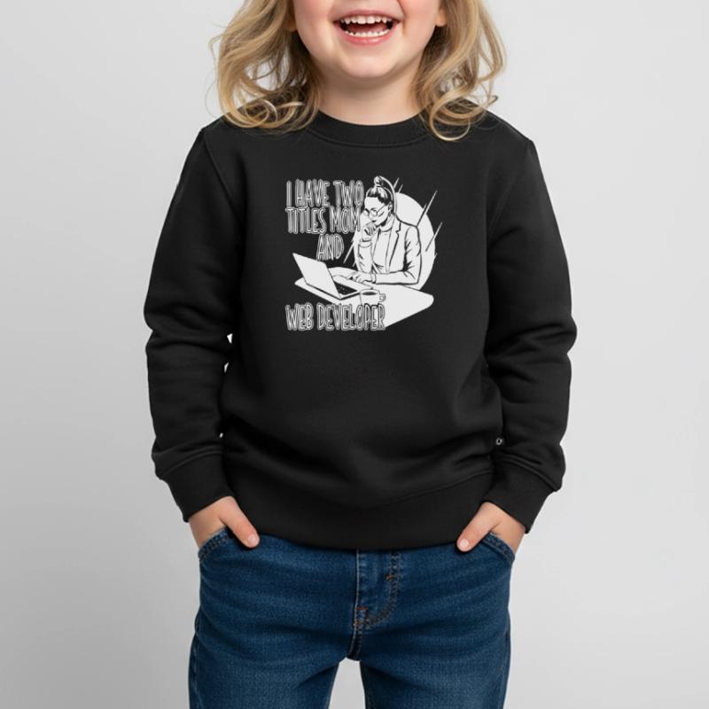 Web Entwickler Webdeveloper Web-Entwickler Kinder Premium Organic Sweatshirt
