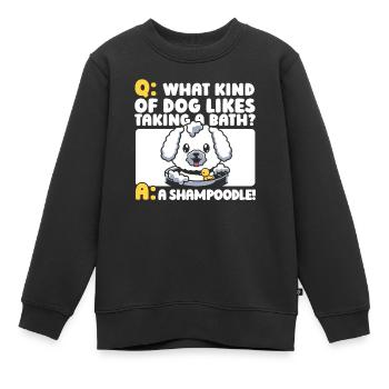 Dresseur de chiens Dresseur de chiens - Sweat Premium enfant bio - noir - Devant - AI Model Kid Female (0cm)