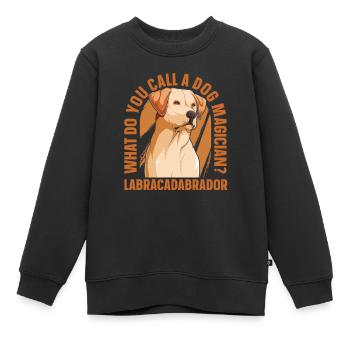 Dresseur de chiens Dresseur de chiens - Sweat Premium enfant bio - noir - Devant - AI Model Kid Female (0cm)