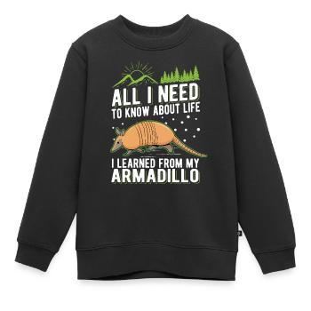 Tatou disant tatou - Sweat Premium enfant bio - noir - Devant - AI Model Kid Female (0cm)