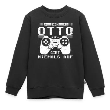 Otto Gaming Konsole PC Gamer Geschenk - Kinder Premium Organic Sweatshirt - Schwarz - Vorne - AI Model Kid Female (0cm)