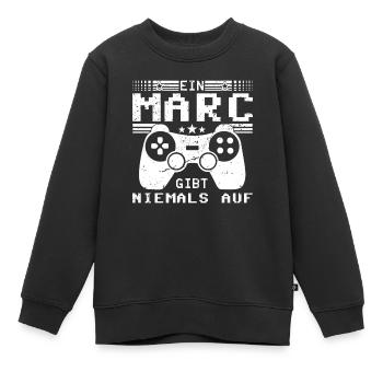 Marc Gaming Konsole PC Gamer Geschenk - Kinder Premium Organic Sweatshirt - Schwarz - Vorne - AI Model Kid Female (0cm)