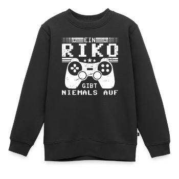 Riko Gaming Konsole PC Gamer Geschenk - Kinder Premium Organic Sweatshirt - Schwarz - Vorne - AI Model Kid Female (0cm)