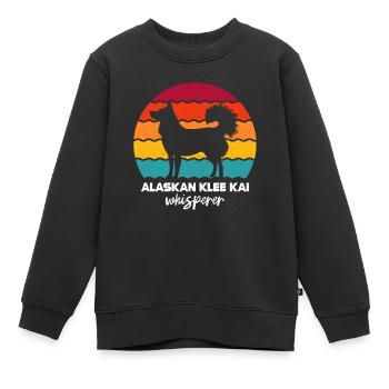 Alaskan Klee Kai - Kinder Premium Organic Sweatshirt - Schwarz - Vorne - AI Model Kid Female (0cm)