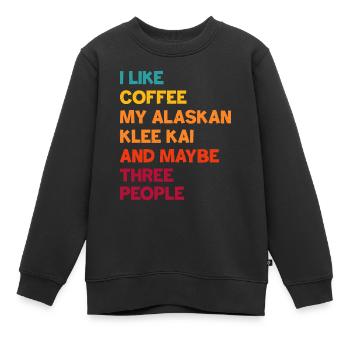 Alaskan Klee Kai - Kinder Premium Organic Sweatshirt - Schwarz - Vorne - AI Model Kid Female (0cm)