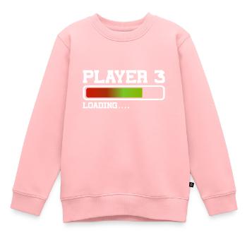 Spieler 3 Lädt Neues Gaming Vater Baby - Kinder Premium Organic Sweatshirt - Rosa - Vorne - AI Model Kid Female (0cm)