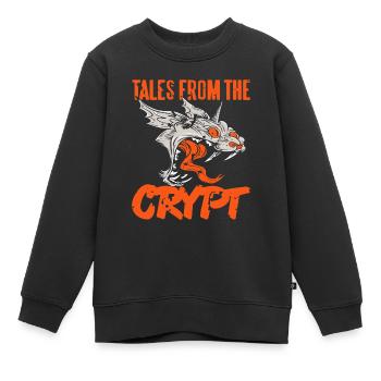Contes de la crypte Rétro Vintage Halloween Demon - Sweat Premium enfant bio - noir - Devant - AI Model Kid Female (0cm)