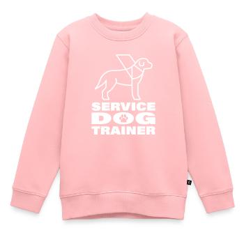 Hundetrainer Hundetrainer - Kinder Premium Organic Sweatshirt - Rosa - Vorne - AI Model Kid Female (0cm)