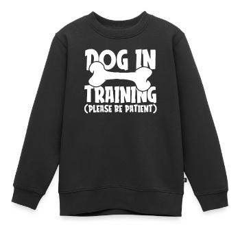 Dresseur de chiens Dresseur de chiens - Sweat Premium enfant bio - noir - Devant - AI Model Kid Female (0cm)