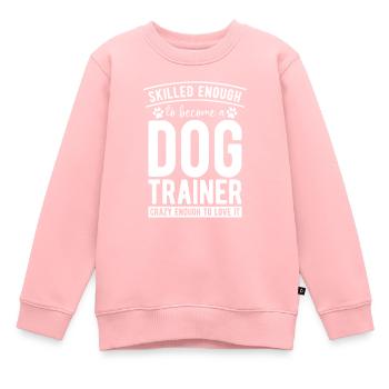 Hundetrainer Hundetrainer - Kinder Premium Organic Sweatshirt - Rosa - Vorne - AI Model Kid Female (0cm)