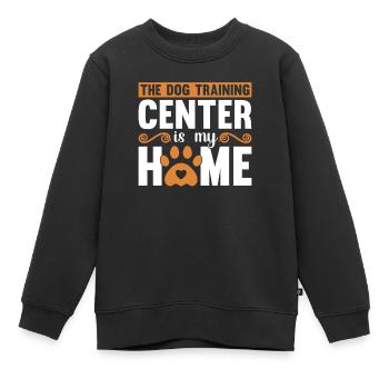 Dresseur de chiens Dresseur de chiens - Sweat Premium enfant bio - noir - Devant - AI Model Kid Female (0cm)