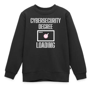 Cybersecurity - IT-Sicherheit Informatiker - Kinder Premium Organic Sweatshirt - Schwarz - Vorne - AI Model Kid Female (0cm)
