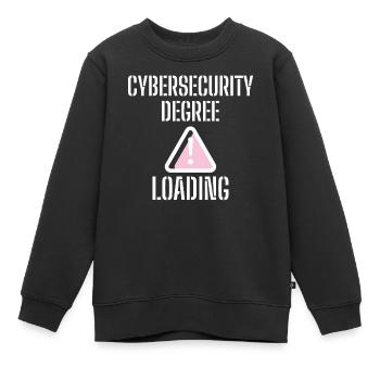 Cybersecurity - IT-Sicherheit Informatiker - Kinder Premium Organic Sweatshirt - Schwarz - Vorne - AI Model Kid Female (0cm)