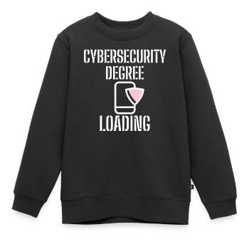 Cybersecurity - IT-Sicherheit Informatiker - Kinder Premium Organic Sweatshirt - Schwarz - Vorne - AI Model Kid Female (0cm)