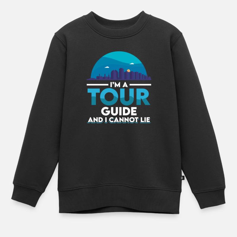 Guide touristique - Sweat Premium enfant bio - noir