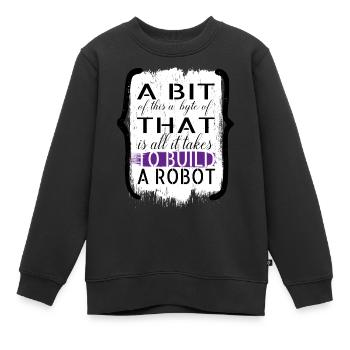 birthday present idea artificial present idea - Kinder Premium Organic Sweatshirt - Schwarz - Vorne - AI Model Kid Female (0cm)