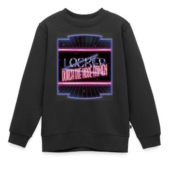 bday spruch geburtstag geburtstagsgeschenkidee - Kinder Premium Organic Sweatshirt - Schwarz - Vorne - AI Model Kid Female (0cm)