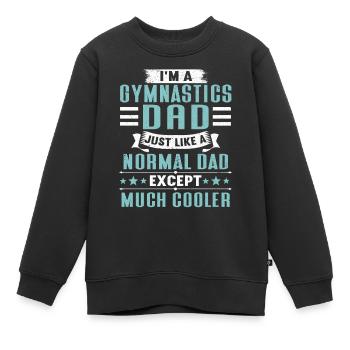 Akrobat Turner Gymnastik Turnen Tumbling - Kinder Premium Organic Sweatshirt - Schwarz - Vorne - AI Model Kid Female (0cm)