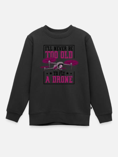 Quadcopter FPV RC Avion Quad Pilotes - Sweat Premium enfant bio - noir