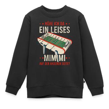 Tischfussball Geschenk Fans Wuzler Tischfussball - Kinder Premium Organic Sweatshirt - Schwarz - Vorne - AI Model Kid Female (0cm)