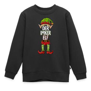 Imker Elf Partnerlook Weihnachten - Kinder Premium Organic Sweatshirt - Schwarz - Vorne - AI Model Kid Female (0cm)