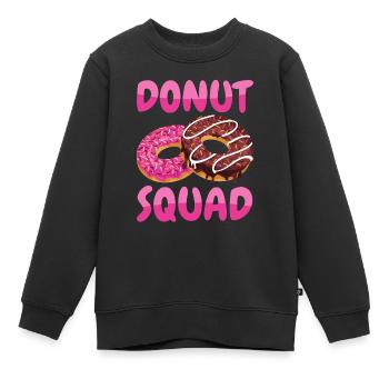 Donut Squad - Sweat Premium enfant bio - noir - Devant - AI Model Kid Female (0cm)